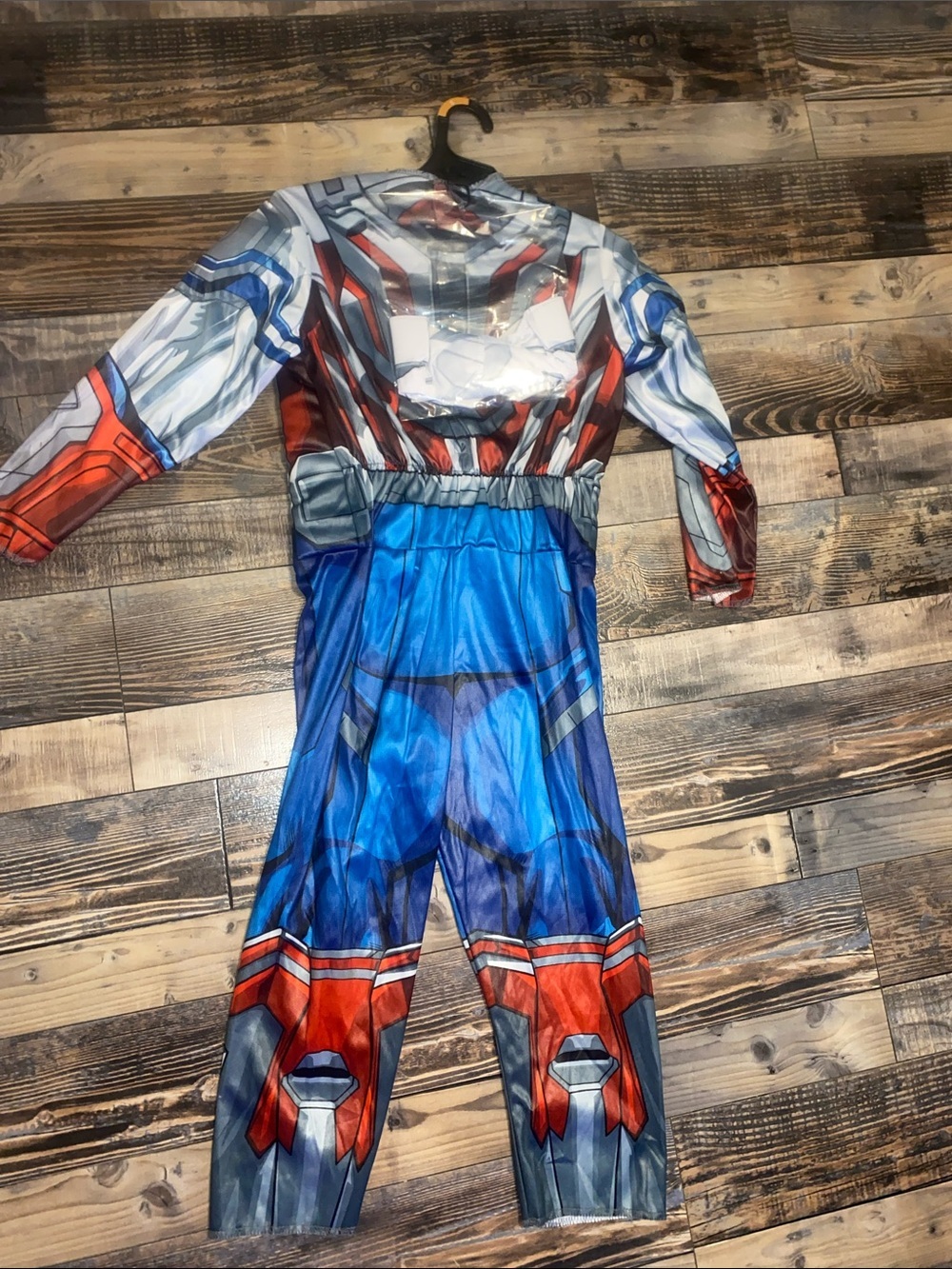 Marvel Captain America White Blue and Red Muscle Chest and mask Costume - Picture 5 of 5
